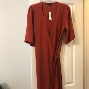 Banana Republic Dresses - Dark orange wrap dress Banana Republic Dresses - Dark orange wrap dress